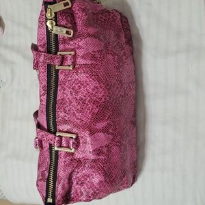 Juicy Couture Silvia Snake Embossed Leather Satchel